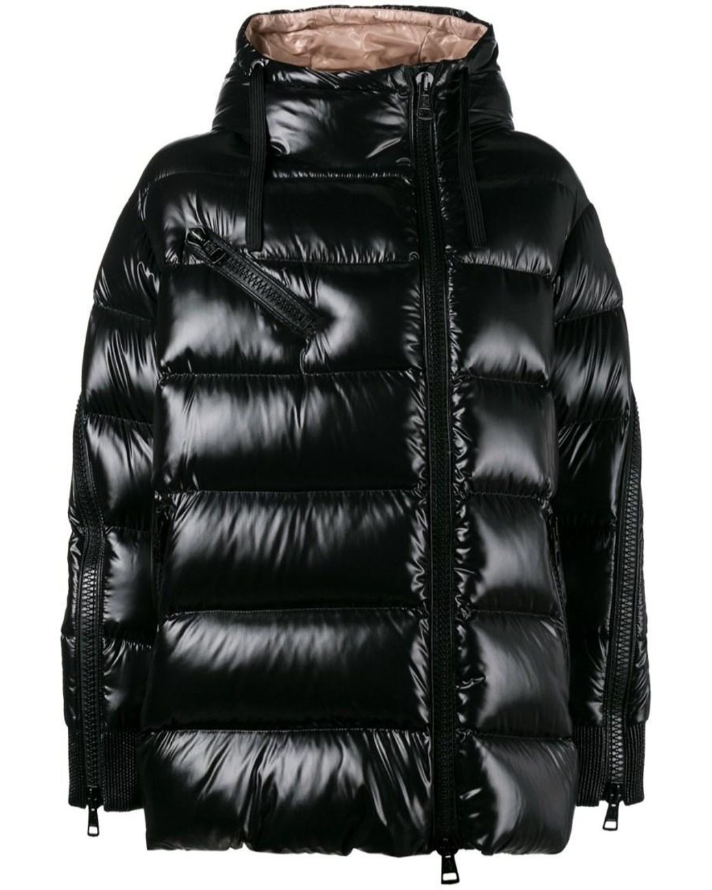 Moncler Oversized Puffer Jacket in Black | Lyst