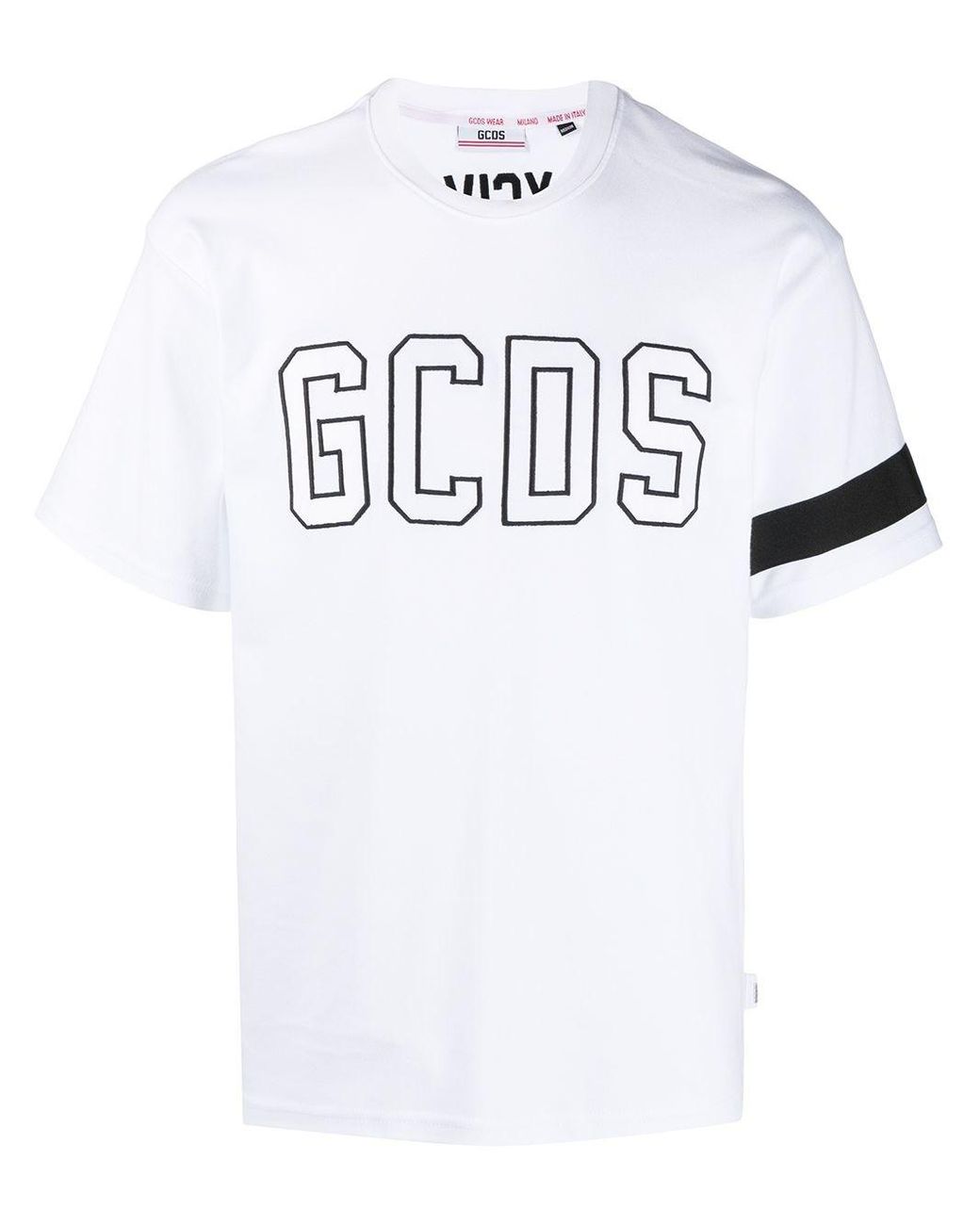 Gcds T-shirt Con Logo in White for Men - Lyst