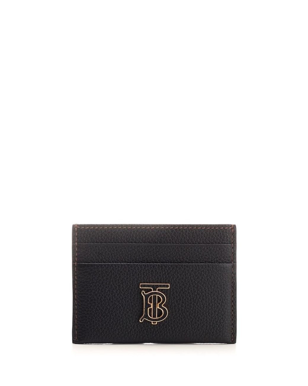 Burberry Card Holder in Black | Lyst