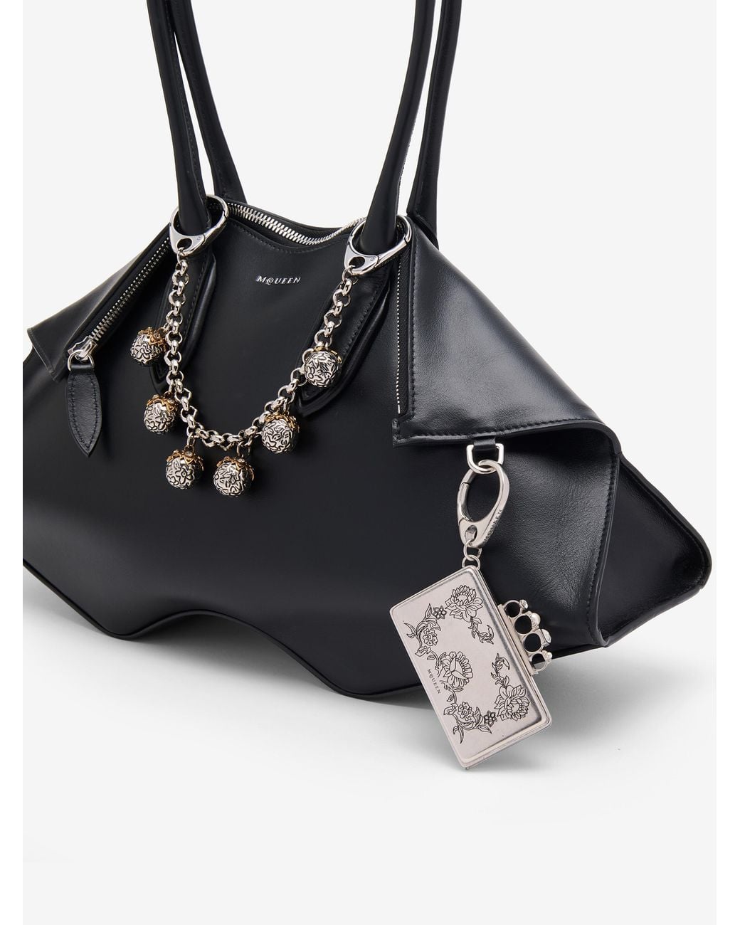 McQueen White Vanitas Clutch Charm