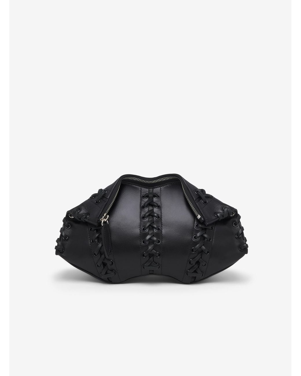 McQueen Black Manta Clutch