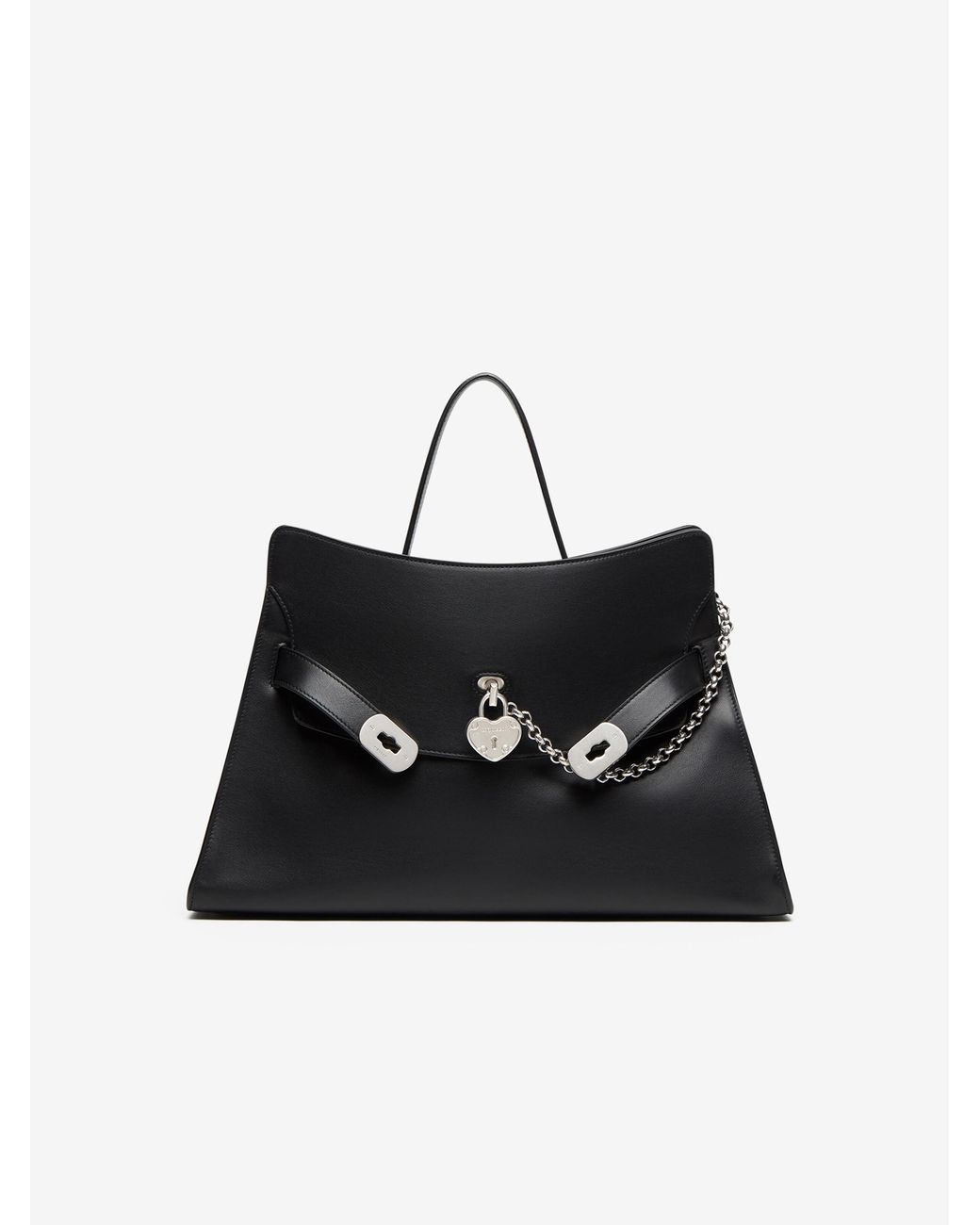 McQueen White Locke Bag