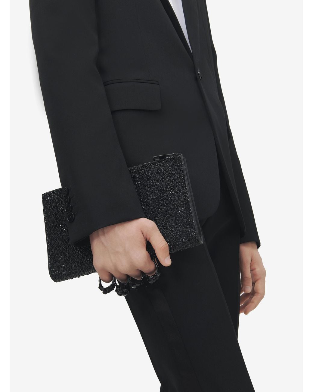 McQueen White Knuckle Flat Pouch