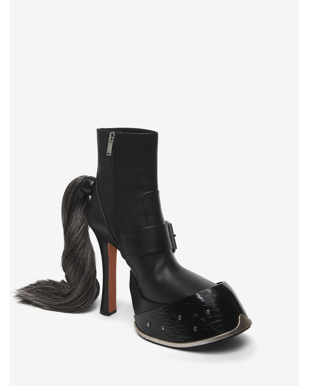 McQueen フーフ ブーツ ブラック | Lyst