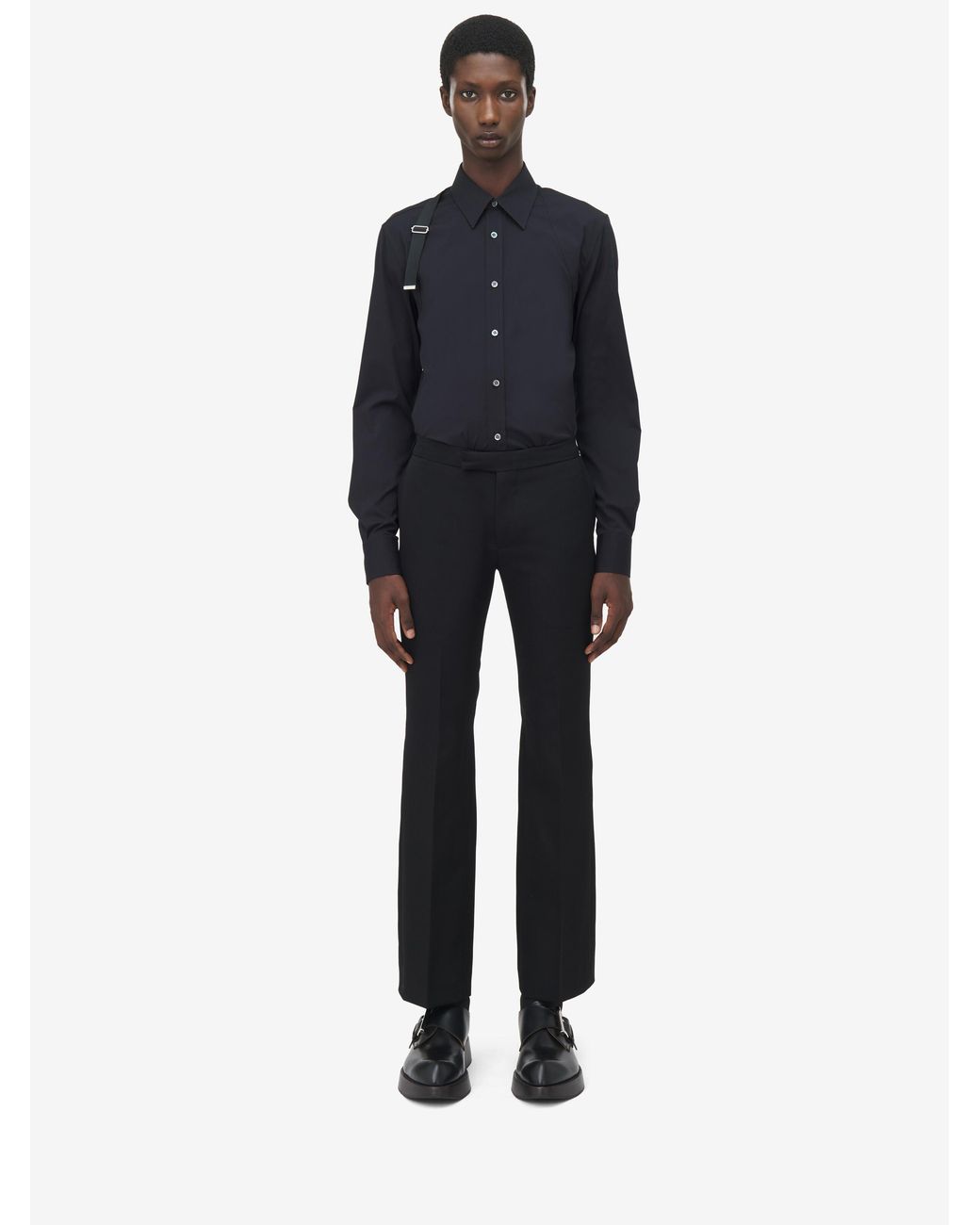 McQueen Blue Harness Shirt for men
