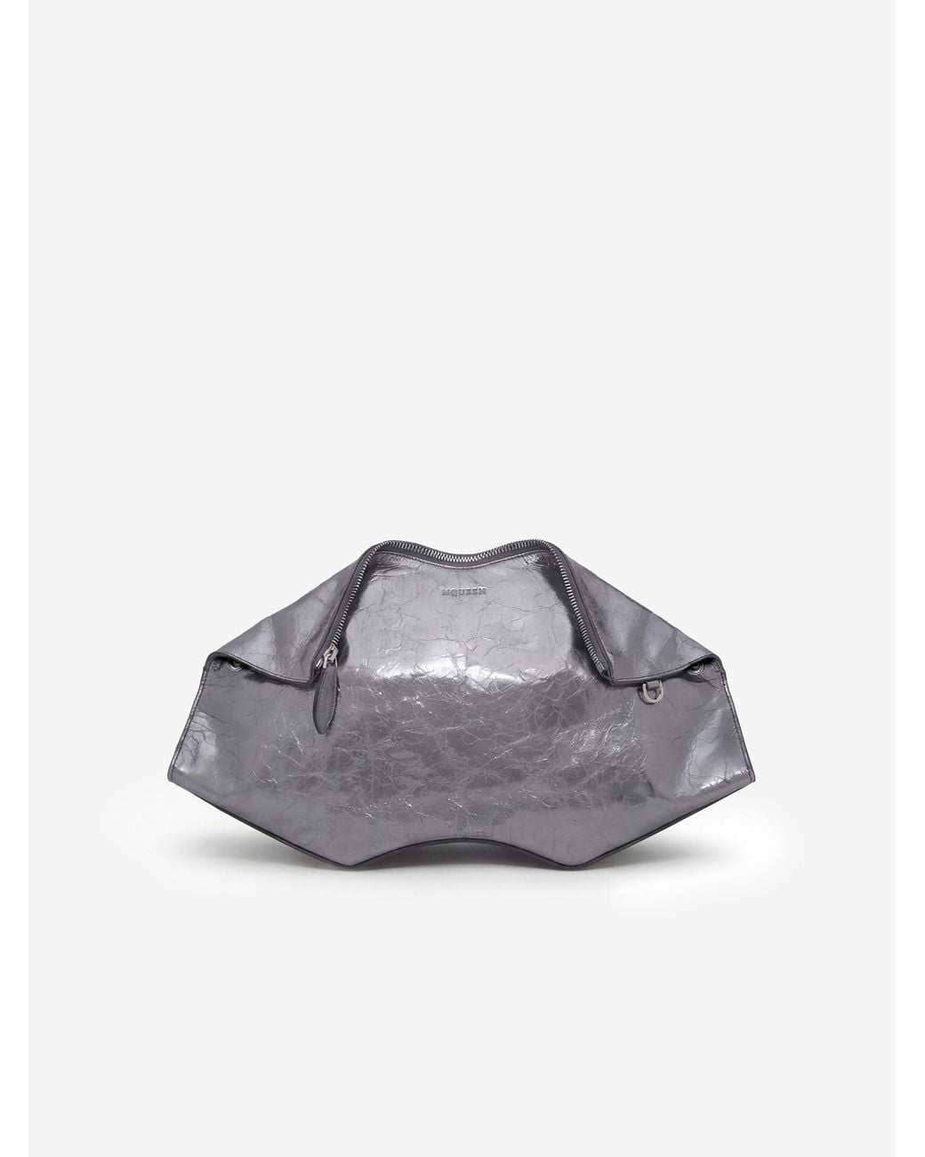 McQueen White Manta Clutch