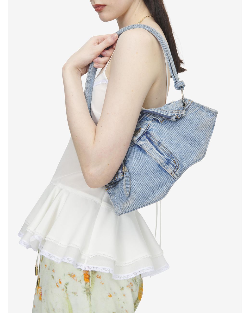 McQueen Blue Manta Clutch