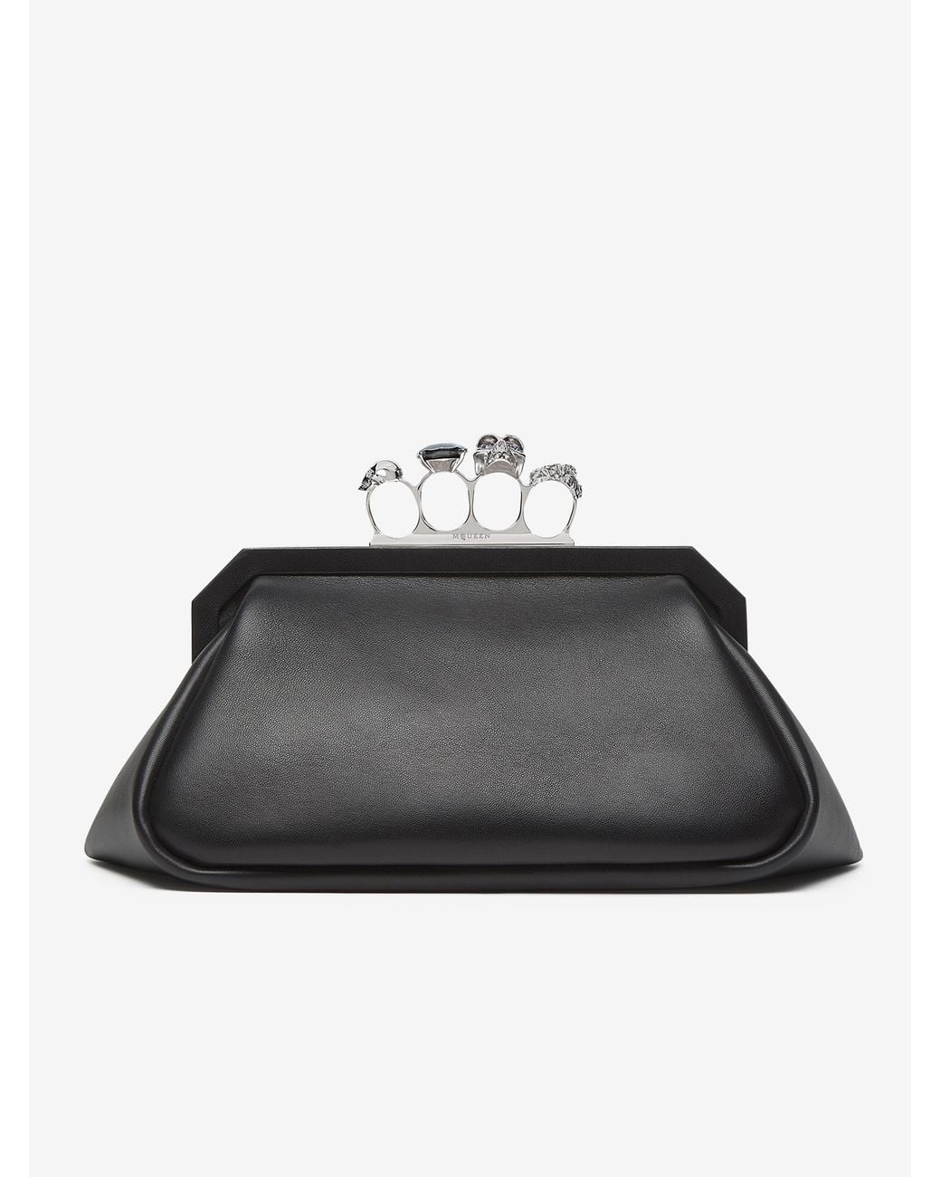 Clutch Knuck Morbida di McQueen in Black