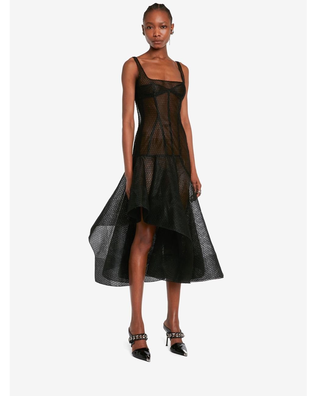 Mcqueen black deals dress