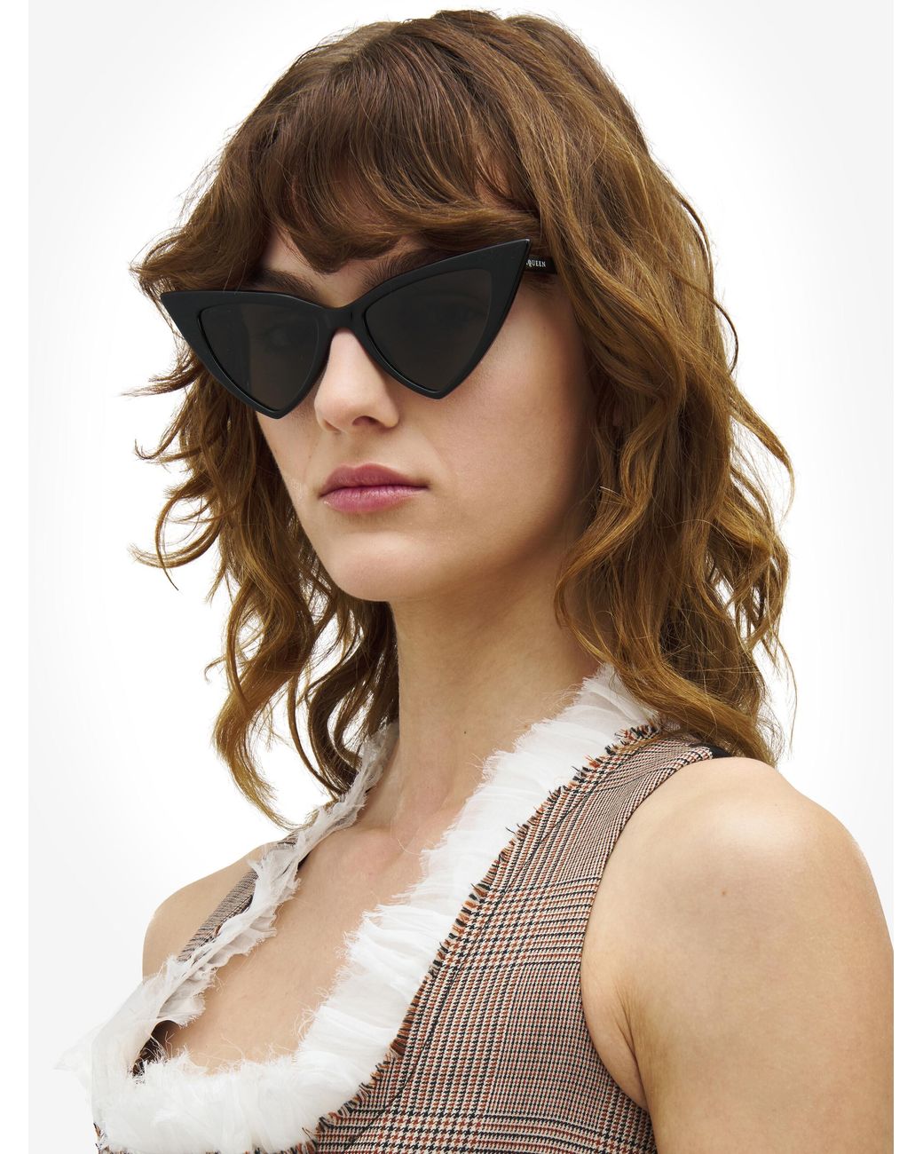 McQueen Black Spike Sunglasses