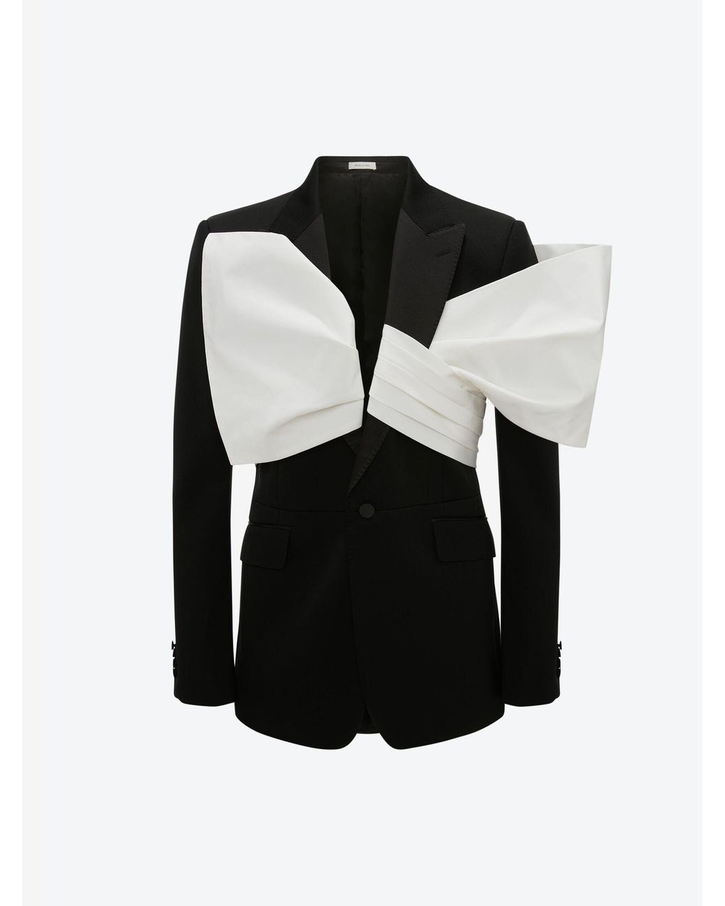 McQueen Black Exploded Bow Jacket for Men | Lyst