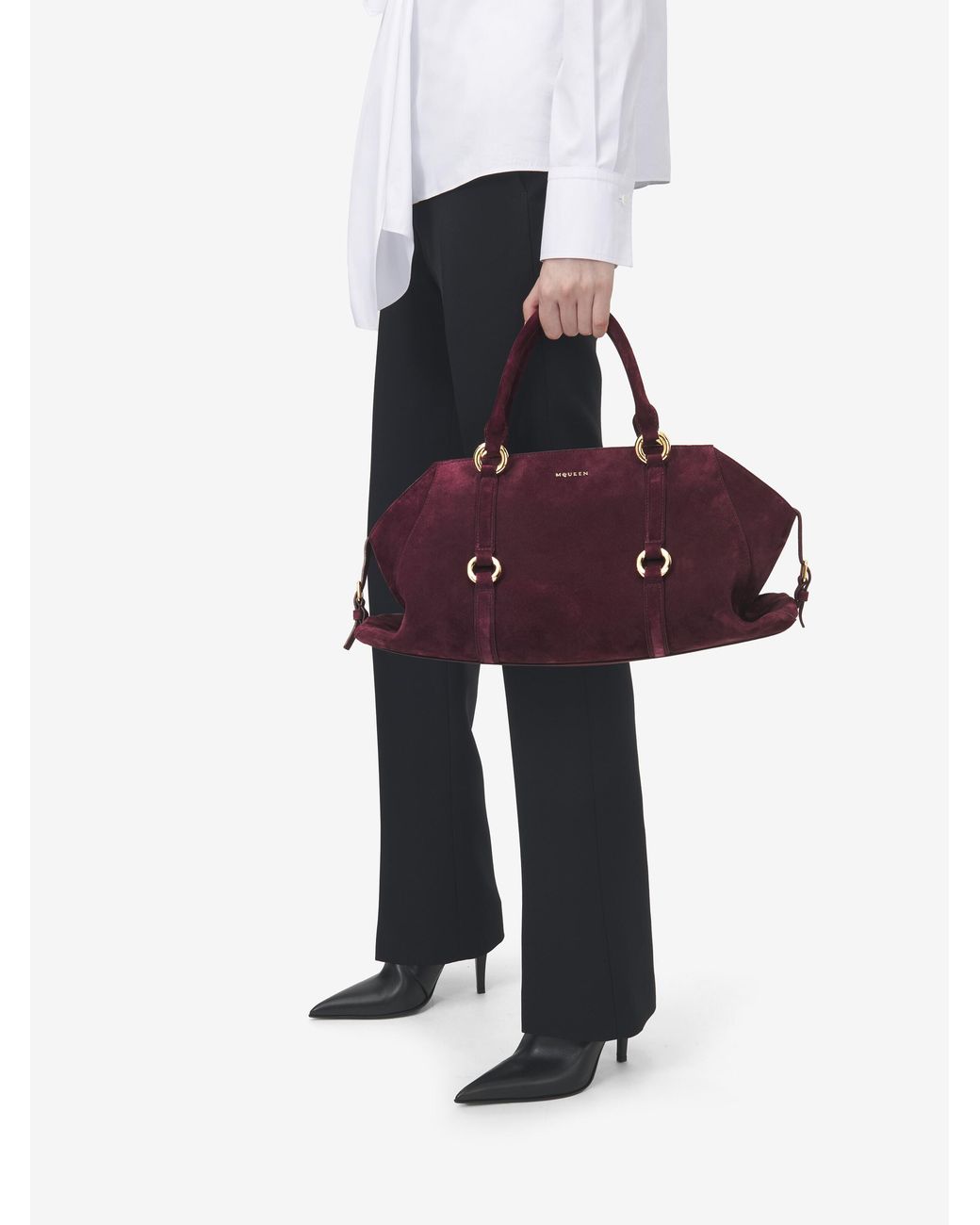 Alexander McQueen Purple Farringdon Bag