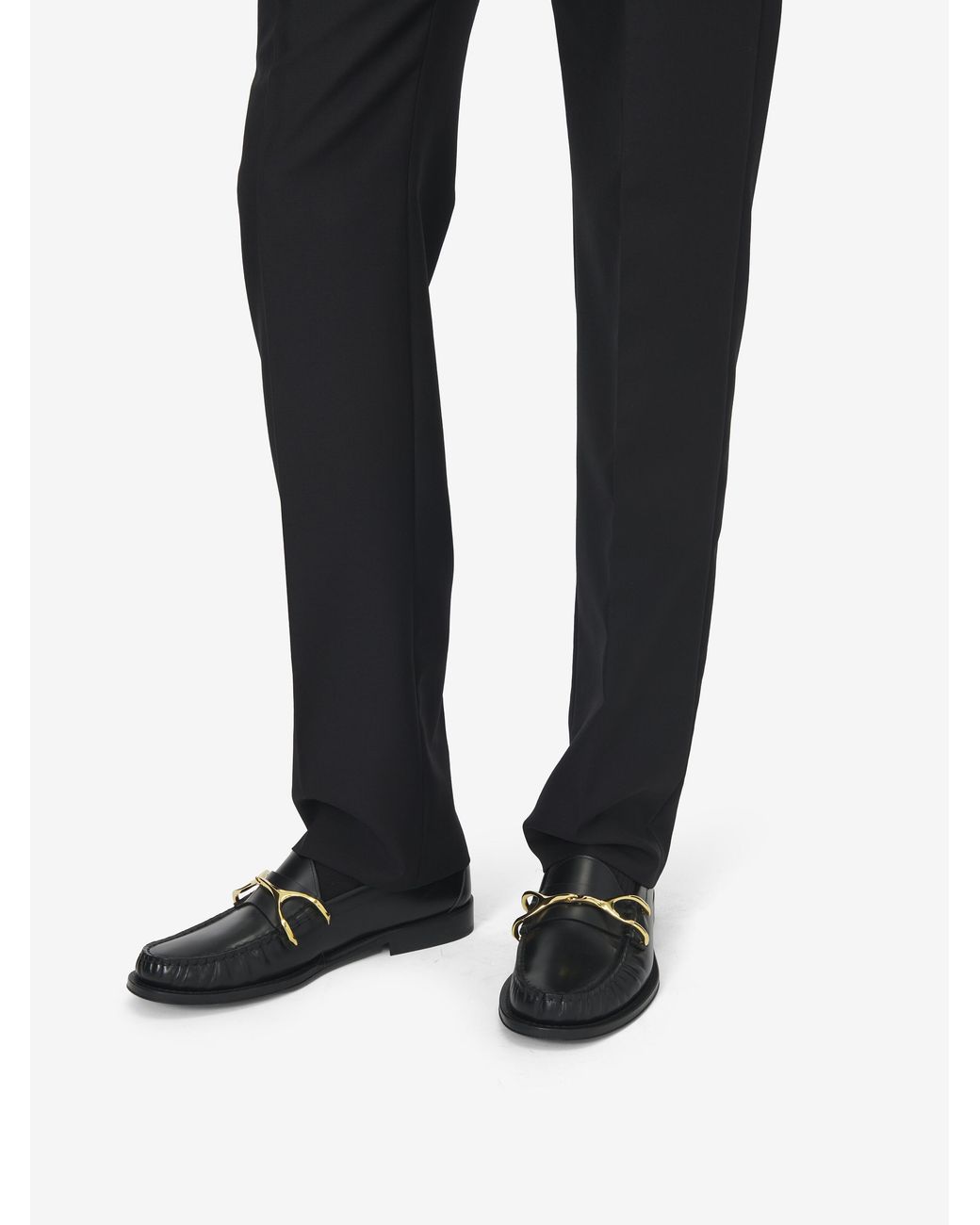 McQueen White Wishbone Loafer for men