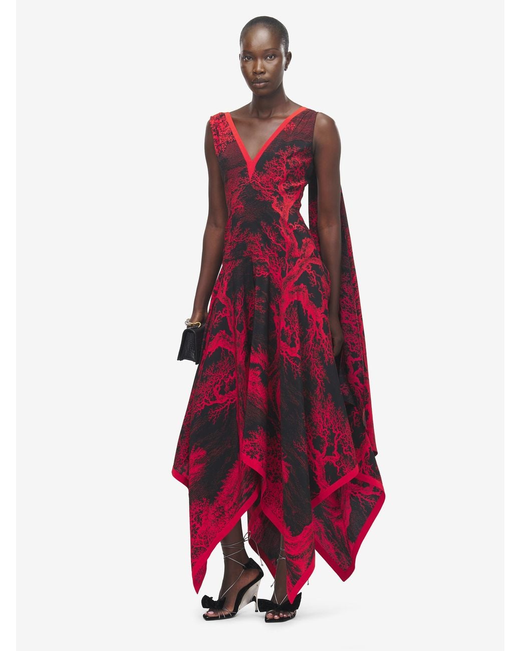 Red Tree Dress McQueen Tree Of Life' Evening Dress in Red | Lyst