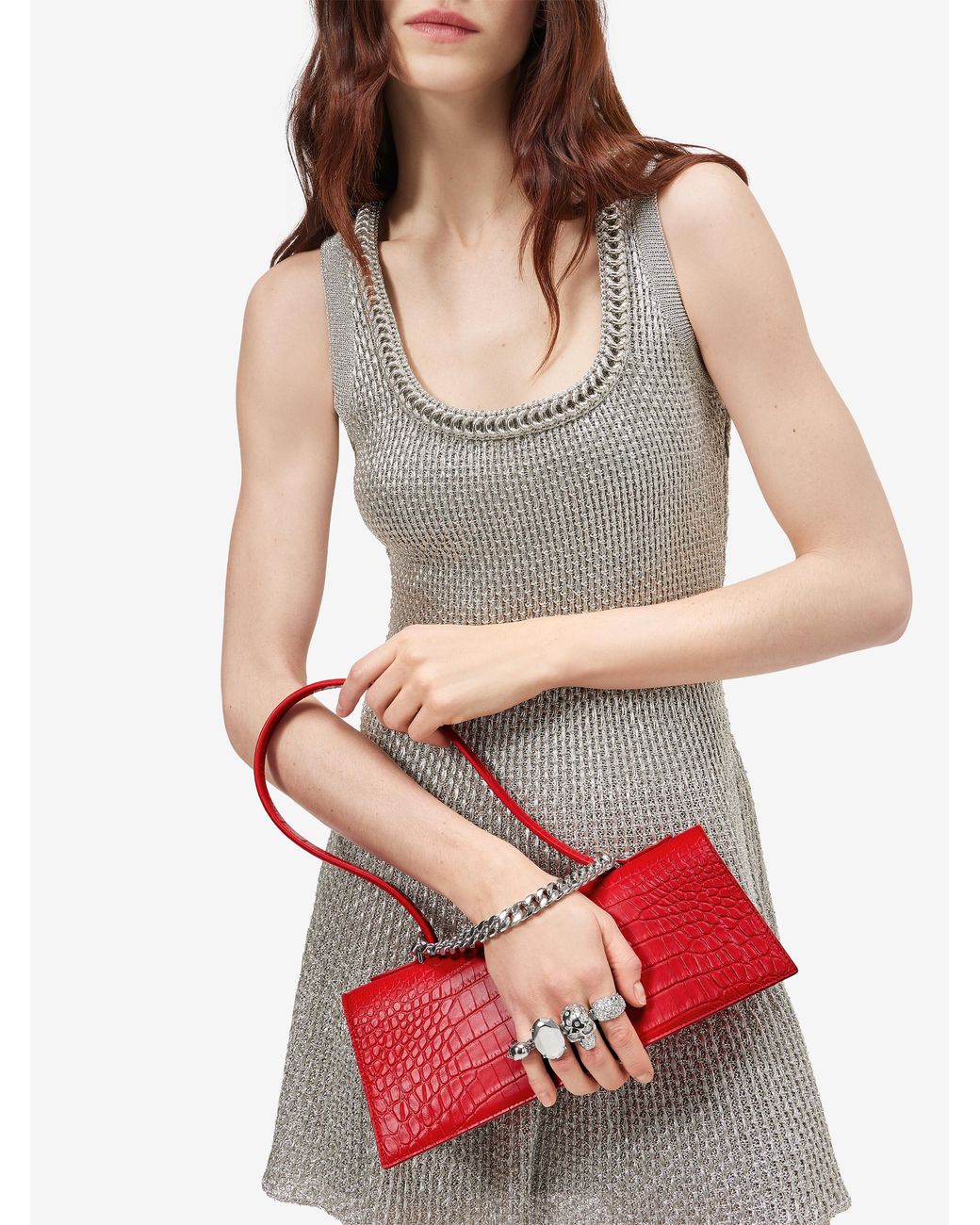 McQueen Red Jewelled