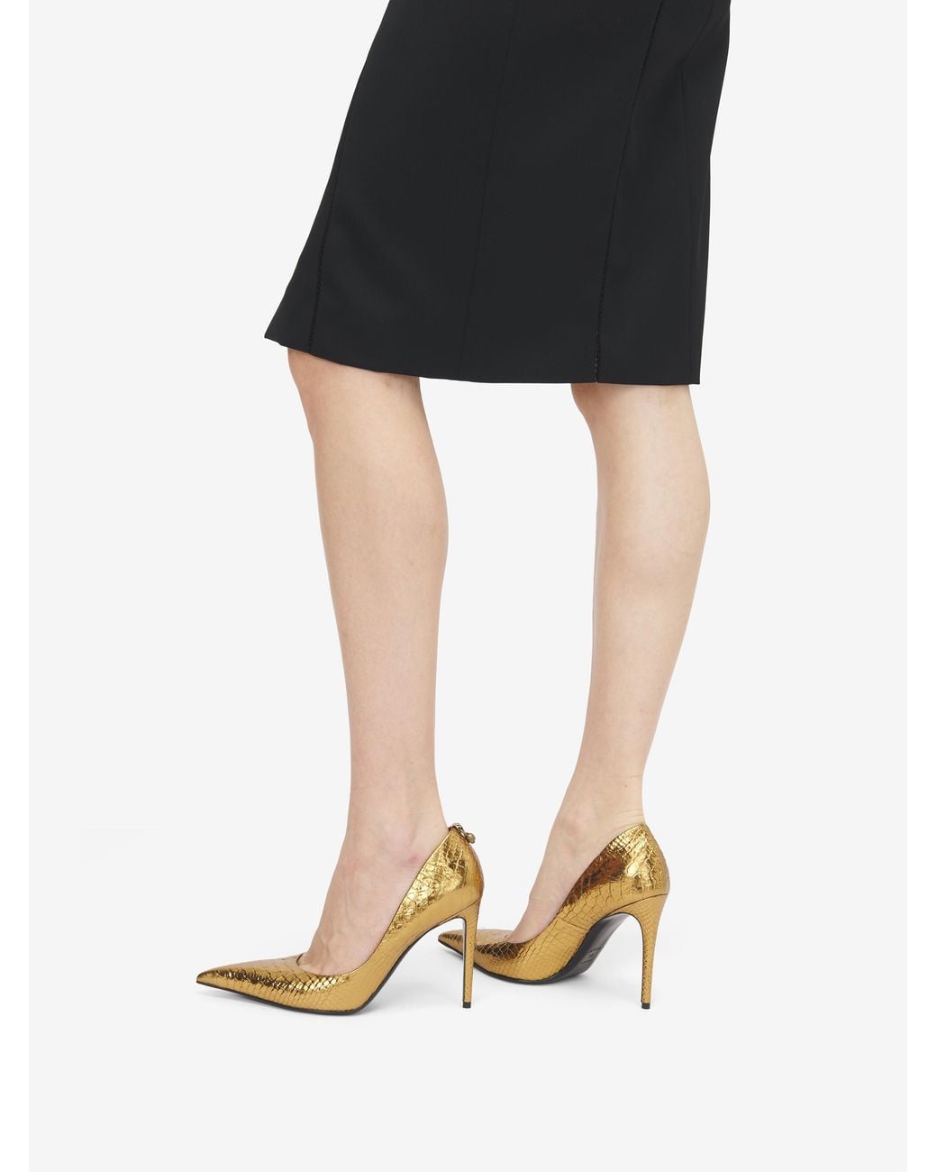 McQueen Metallic Skull Pump