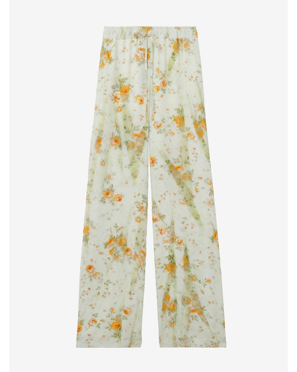 McQueen White Floral Pyjama Trousers