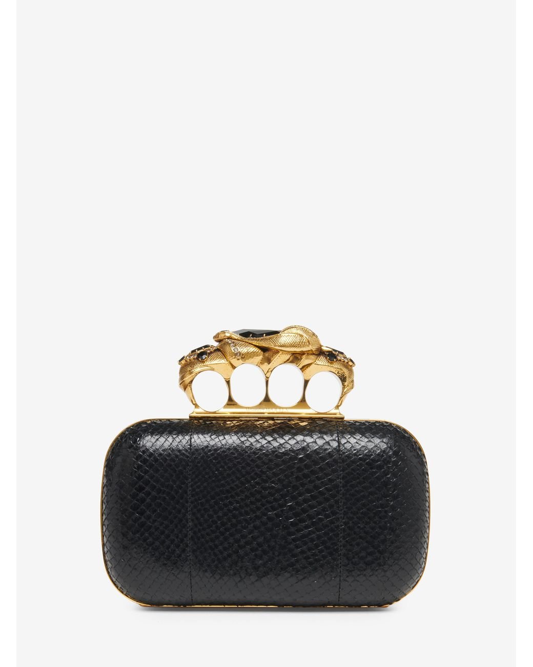Knuckle Clutch Purse Alexander Mcqueen Clutch Skull McQueen Snake