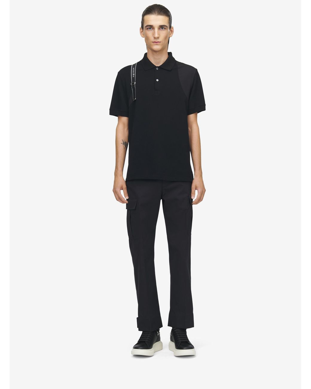 McQueen Blue Cargo Trousers for men