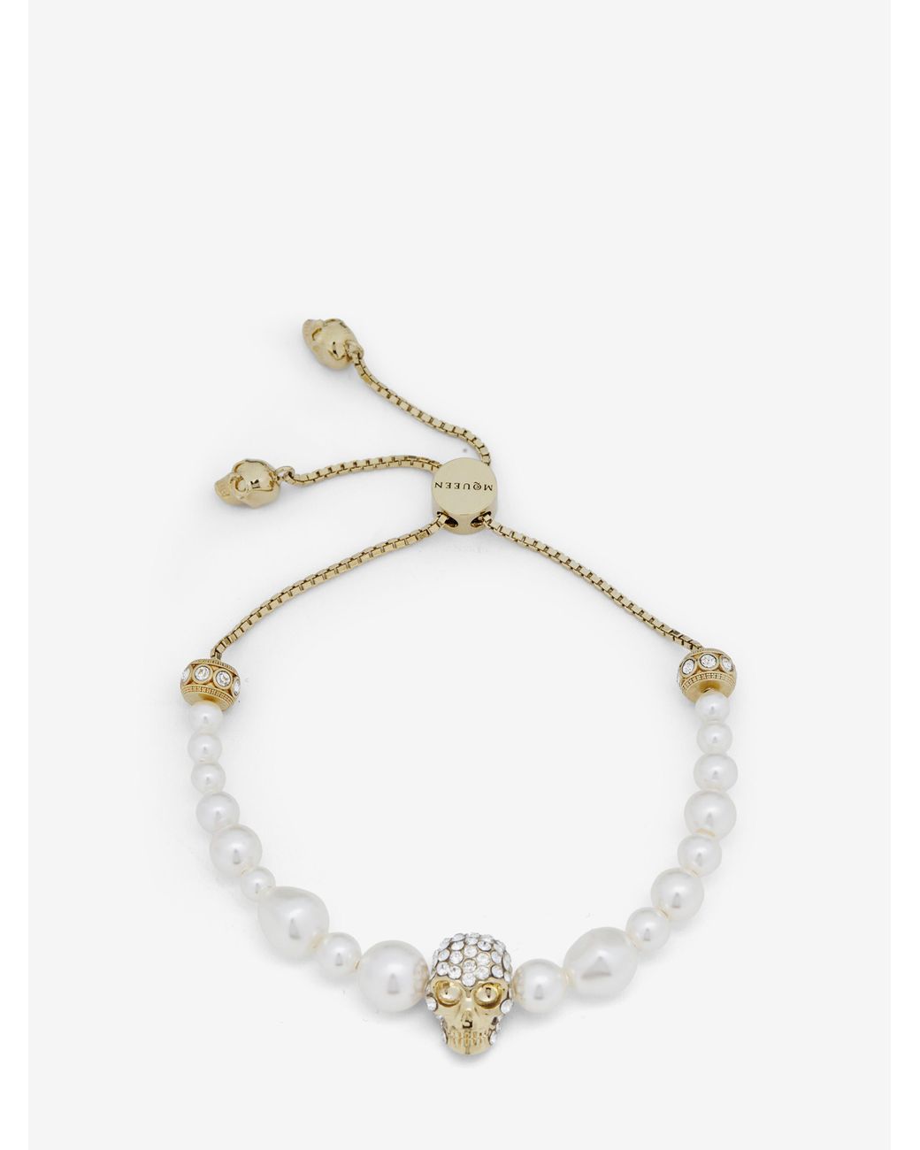 McQueen Skull And Friendship Bracelet in Natural Lyst UK