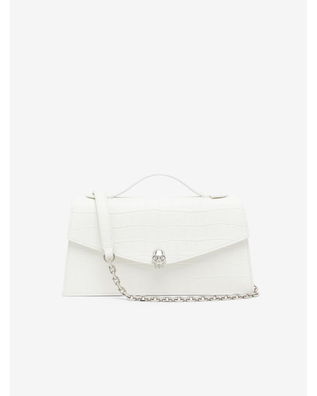 McQueen White Skull Top Handle