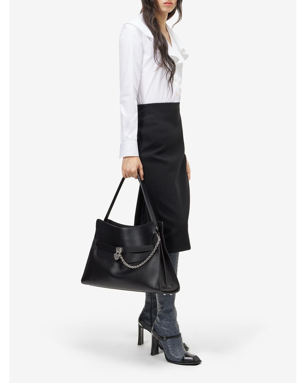 McQueen Black Locke Maxi