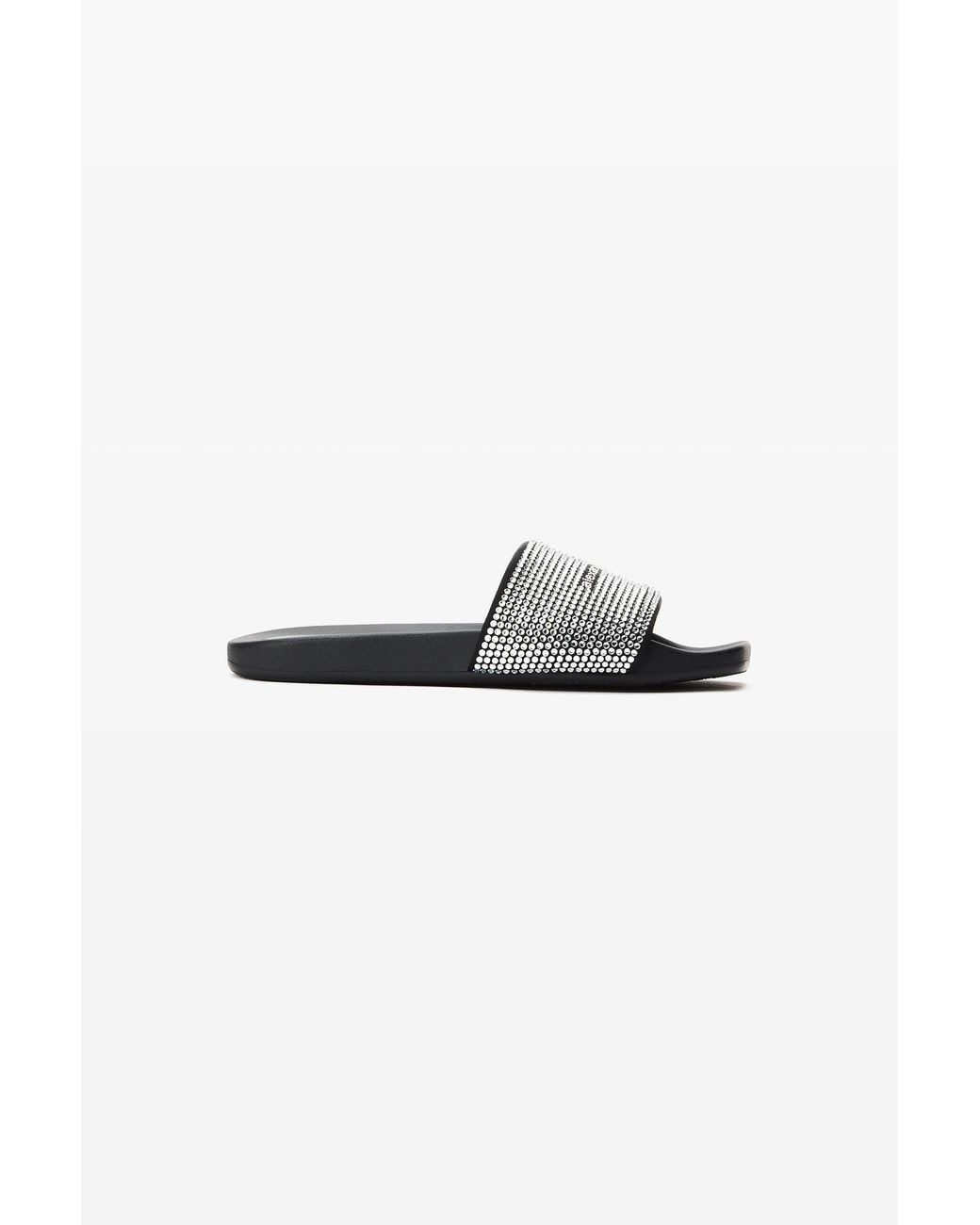 Alexander Wang Multicolor Crystal Hotfix Pool Slide