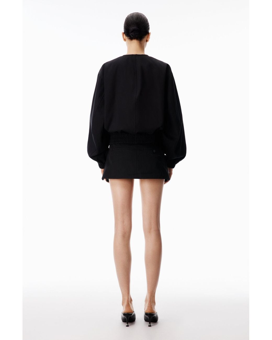Alexander Wang Black Zip Mini Skort