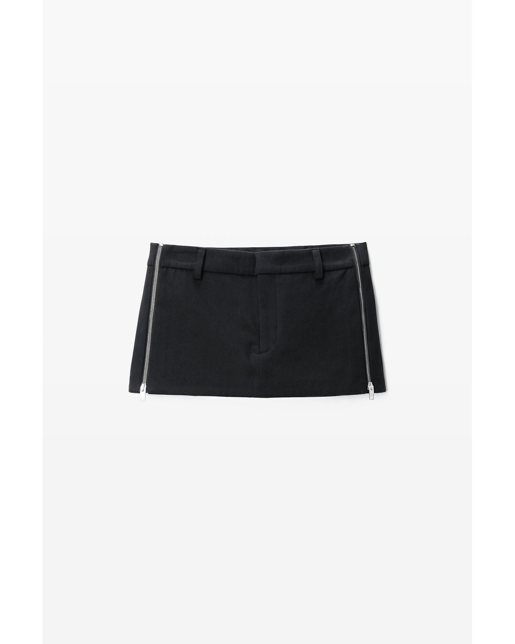 Alexander Wang Black Zip Mini Skort