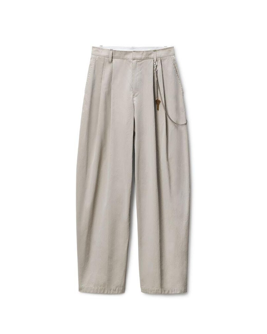 Alexander Wang White Cotton-Blend Balloon-Leg Pants