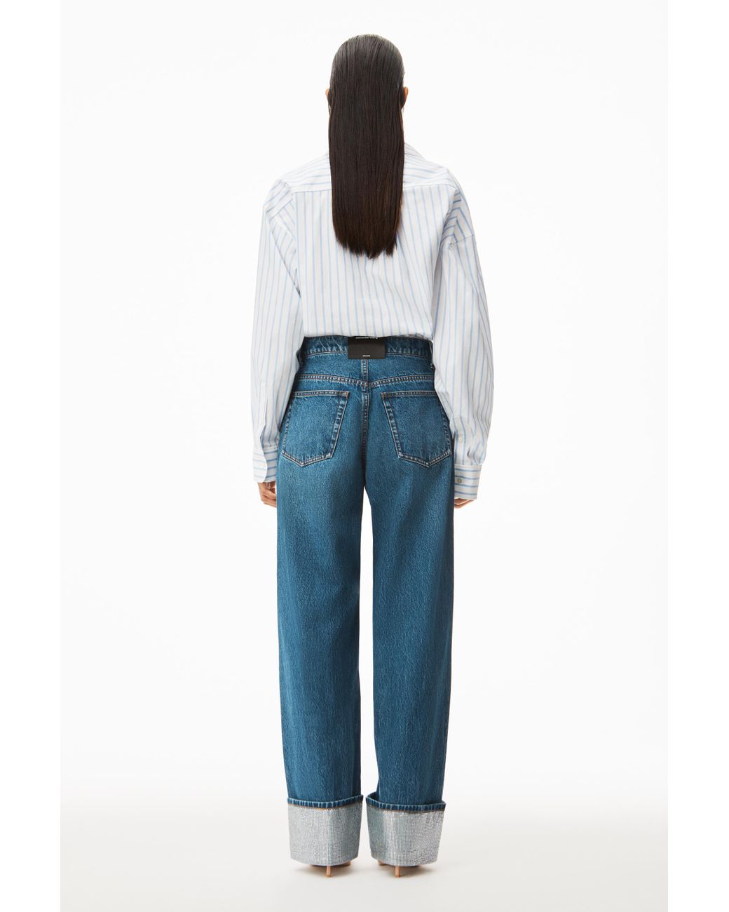 Alexander Wang ☆インディゴ Crystal Cuff ジーンズ Alexander Wang - Crystal Cuff Jeans in Blue Alexander Wang