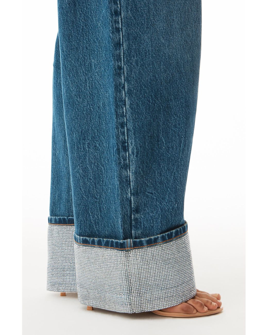 Alexander Wang ☆インディゴ Crystal Cuff ジーンズ Alexander Wang - Crystal Cuff Jeans in Blue Alexander Wang