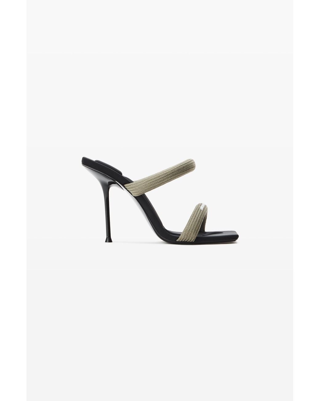 Alexander Wang Gray Julie 105Mm Nylon Tubular Sandal