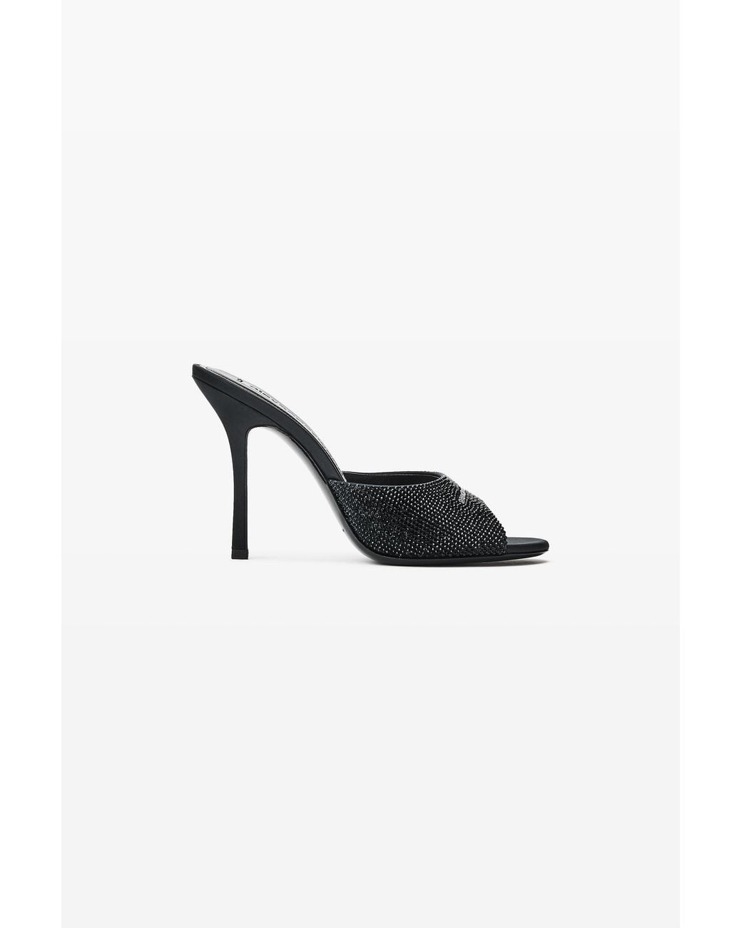 Alexander Wang Brown Cher 105Mm Crystal Hotfix Mule