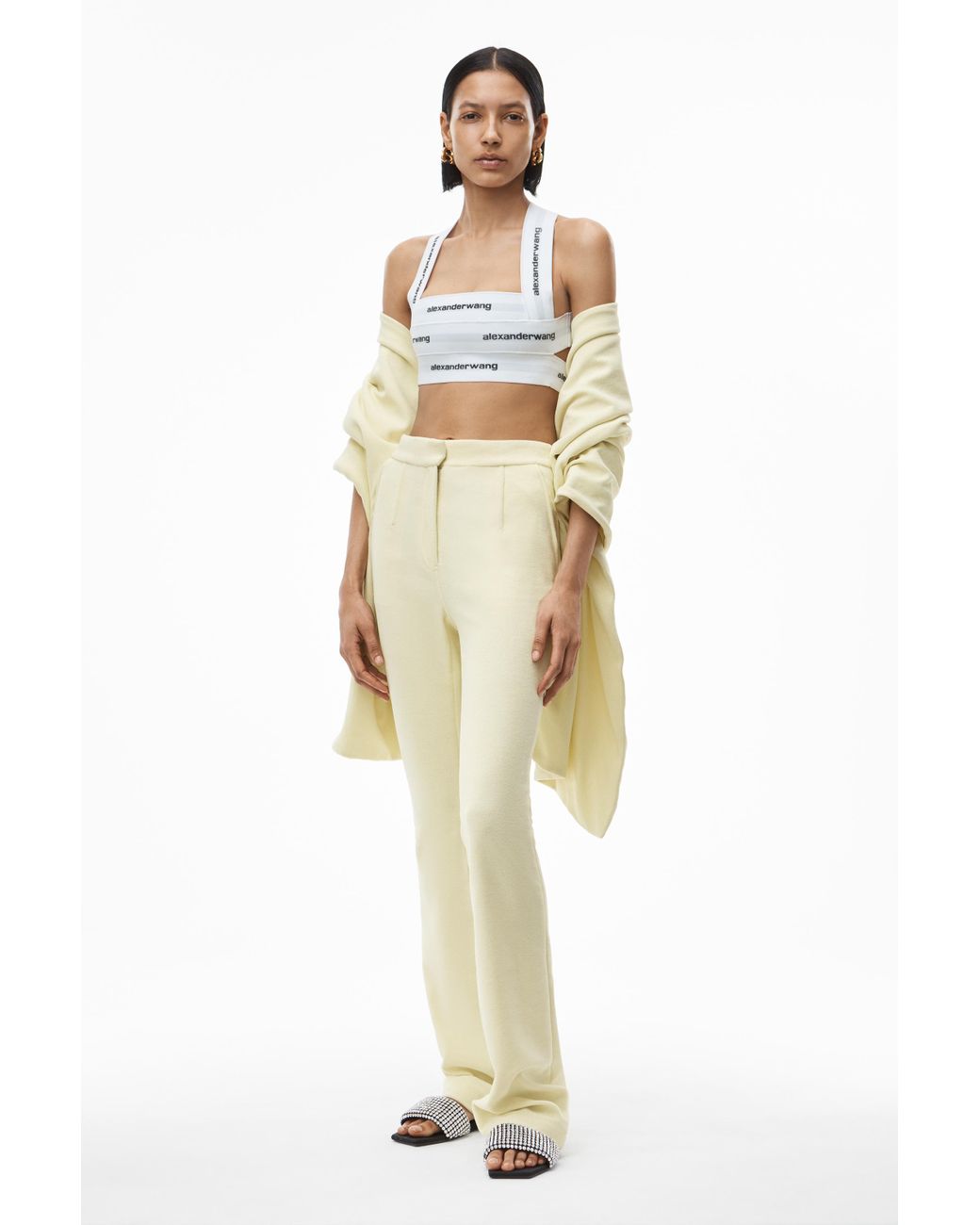 Alexander Wang - ロゴエラスティックジョガー Alexander Wang - ロゴエラスティックジョガー ボトムス