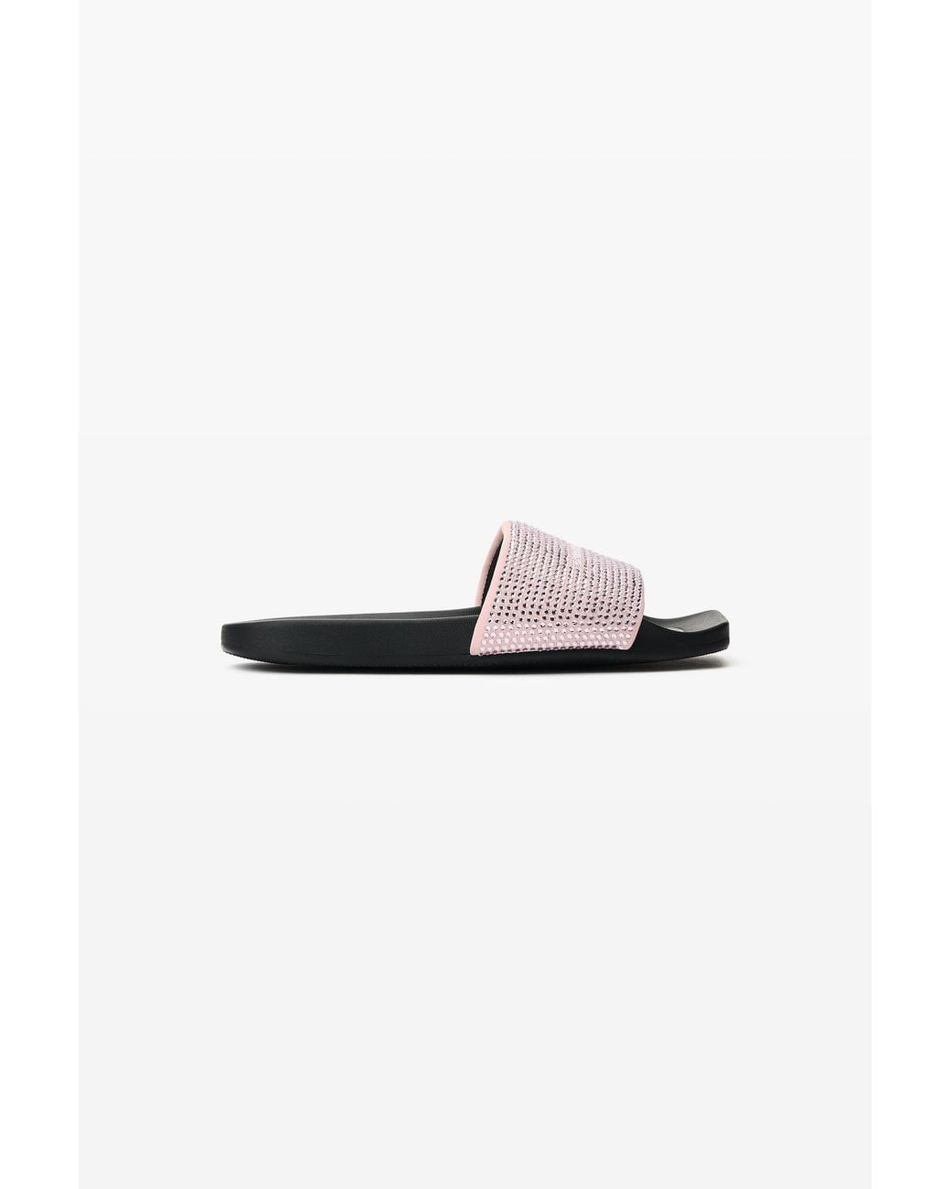 Alexander Wang Multicolor Crystal Hotfix Pool Slide