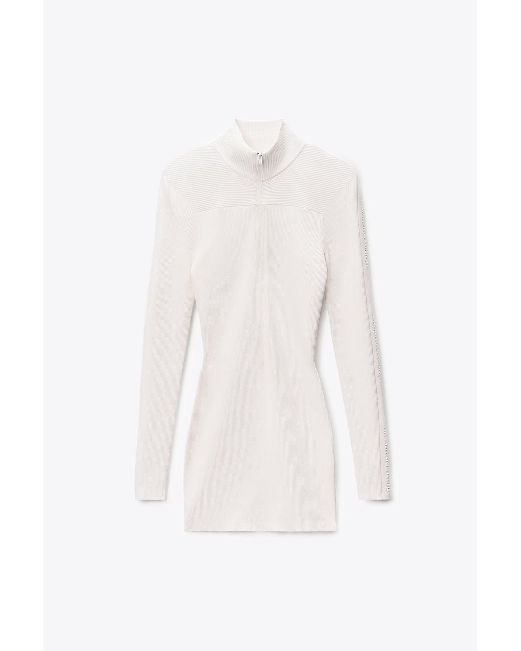 Alexander Wang White Logo Track Stripe Dress