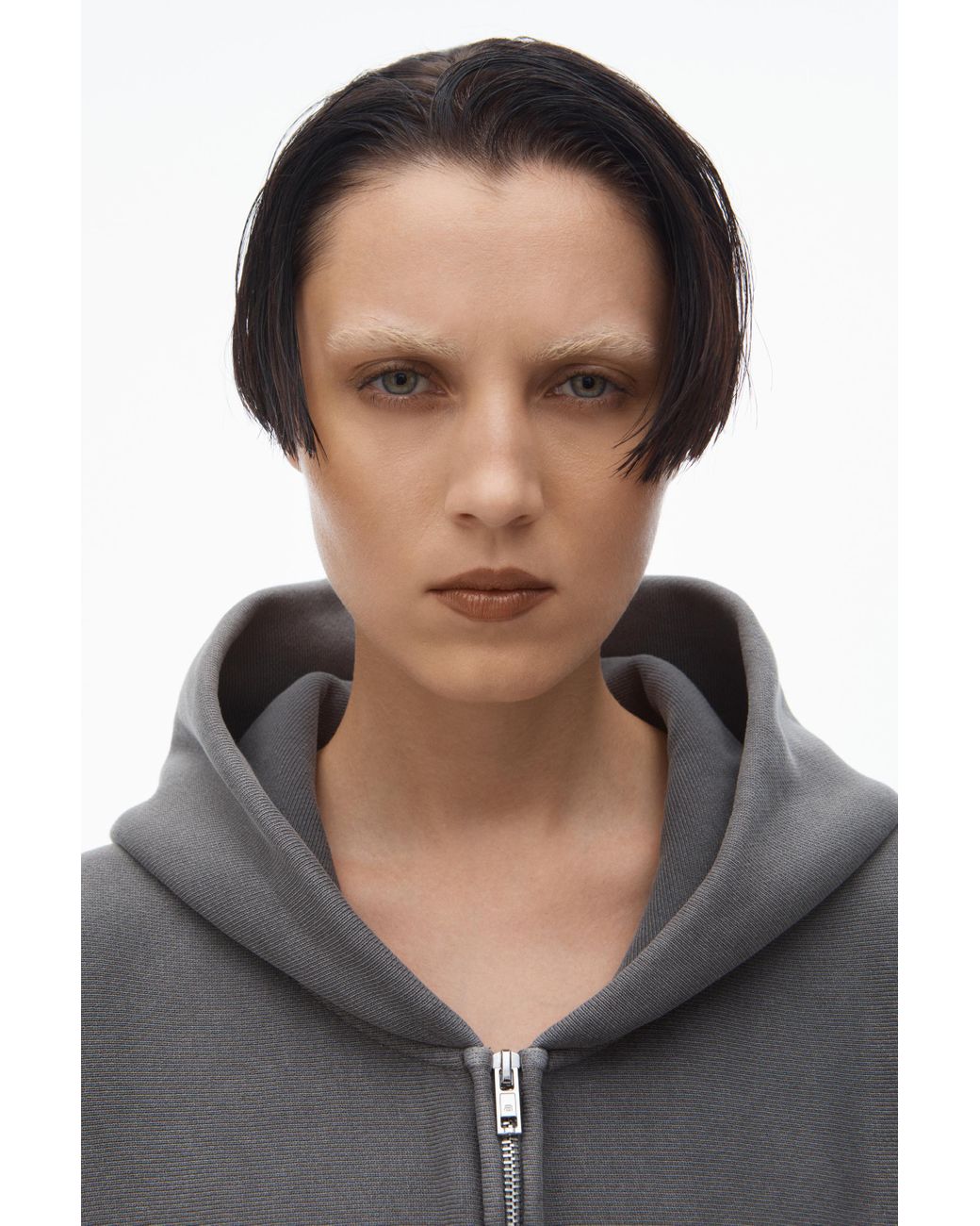 Alexander Wang Oversize Star Logo-print Zip-up Hoodie in Alexander Wang Oversize Star Logo-print Zip-up Hoodie in