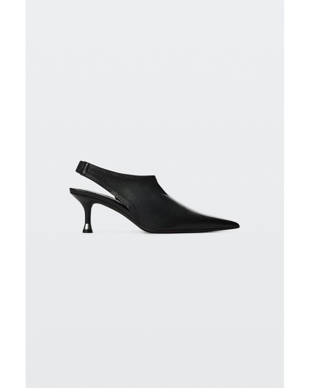 Alexander Wang Black Fei 65Mm Stretch Slingback
