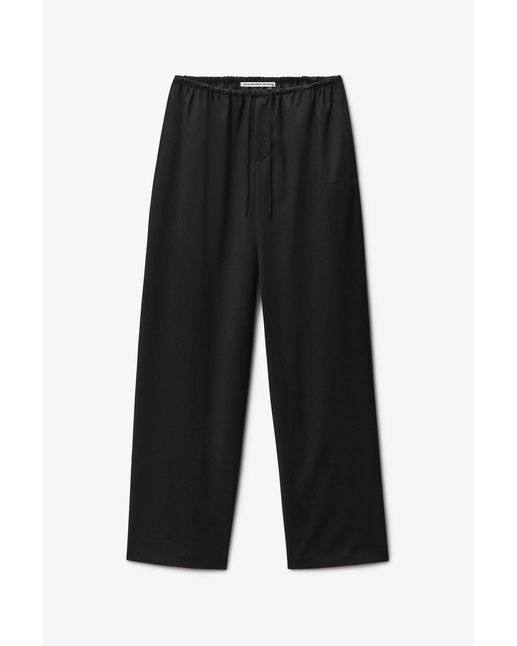 Alexander Wang Black Mid-Rise Track Pant