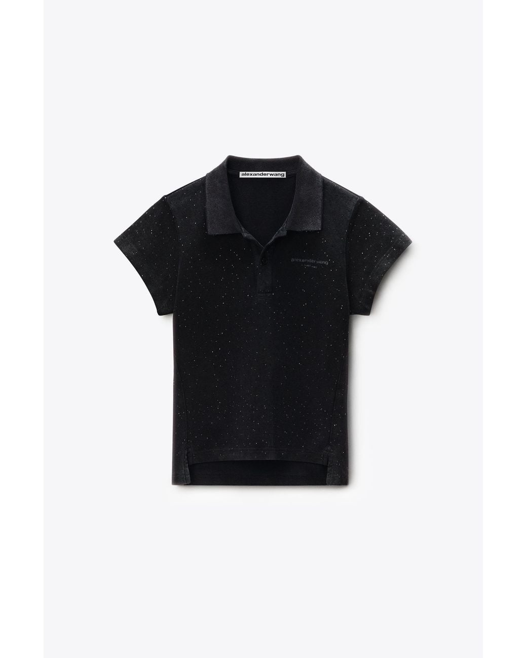 Alexander Wang Pink Crystal Hotfix Polo