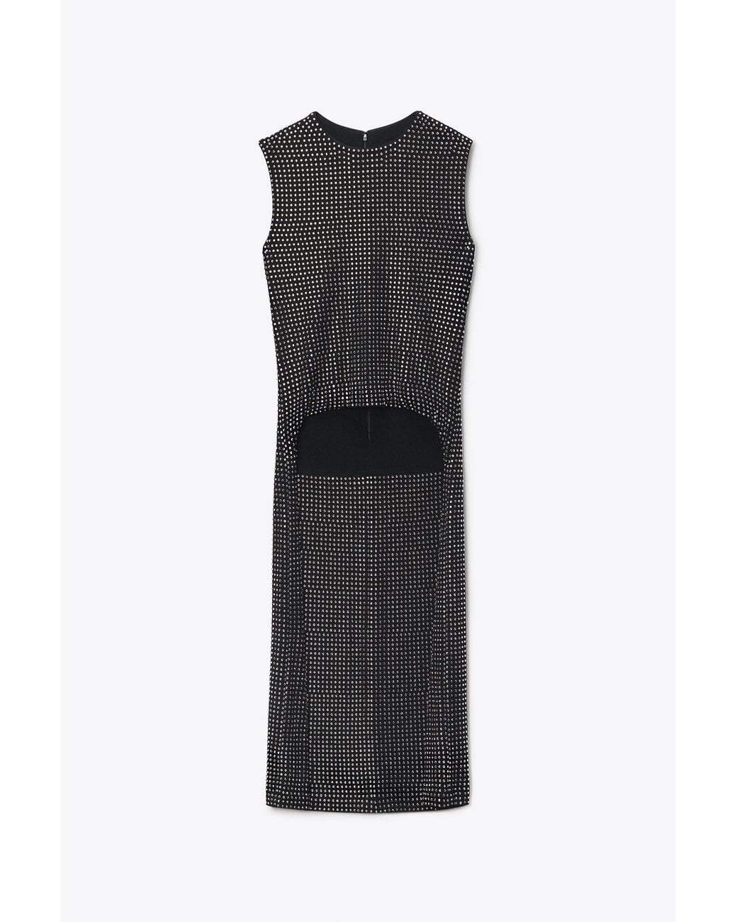 Alexander Wang Black Crystal Sleeveless High-Low Top