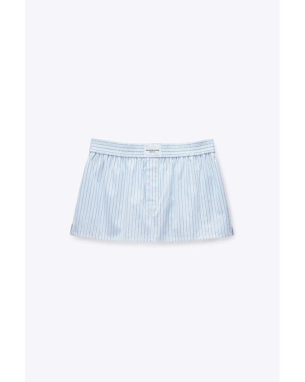 Alexander Wang Blue Mid-Rise Mini Boxer Skort