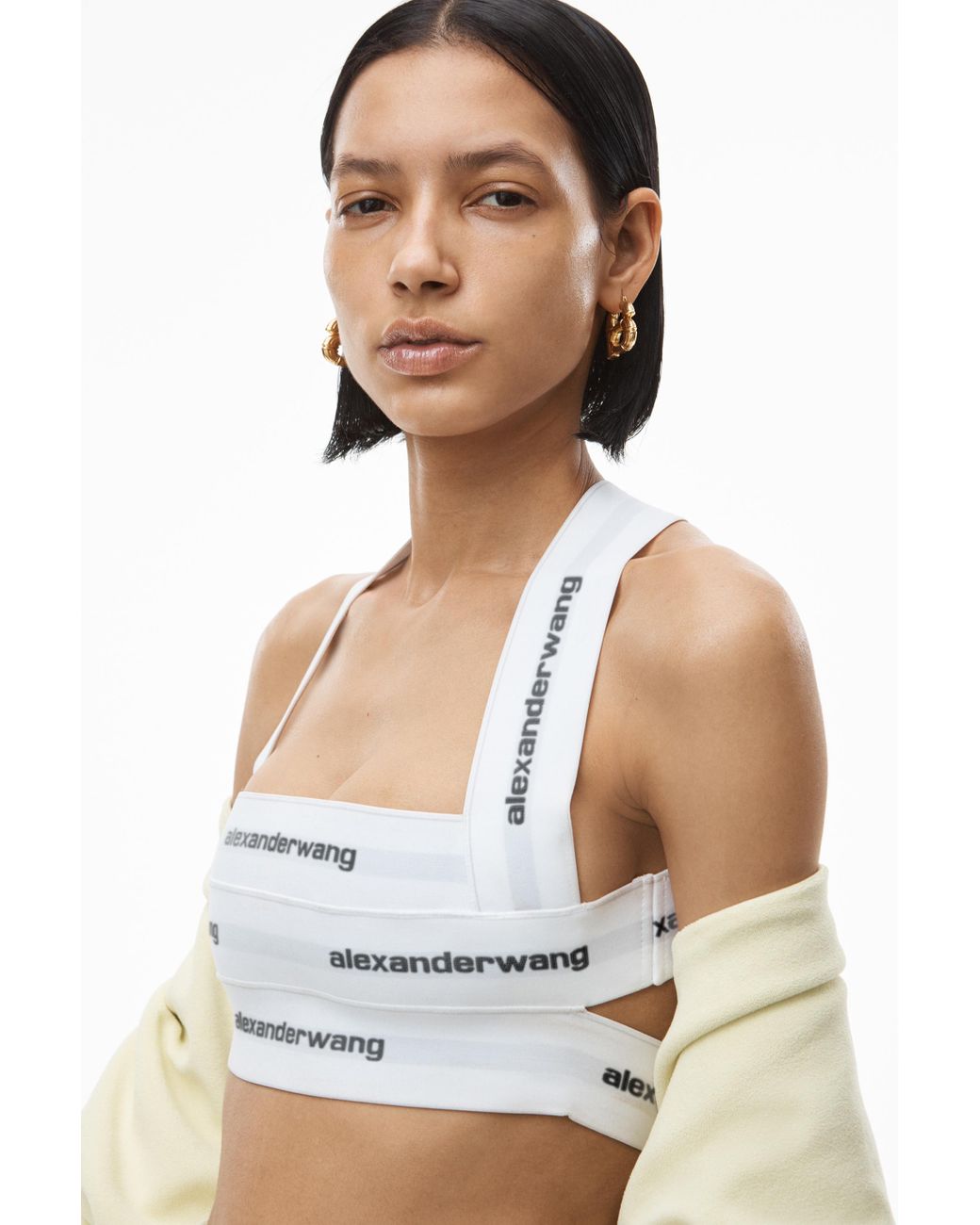 水着・ラッシュガード alexander wang swimwear top white 水着