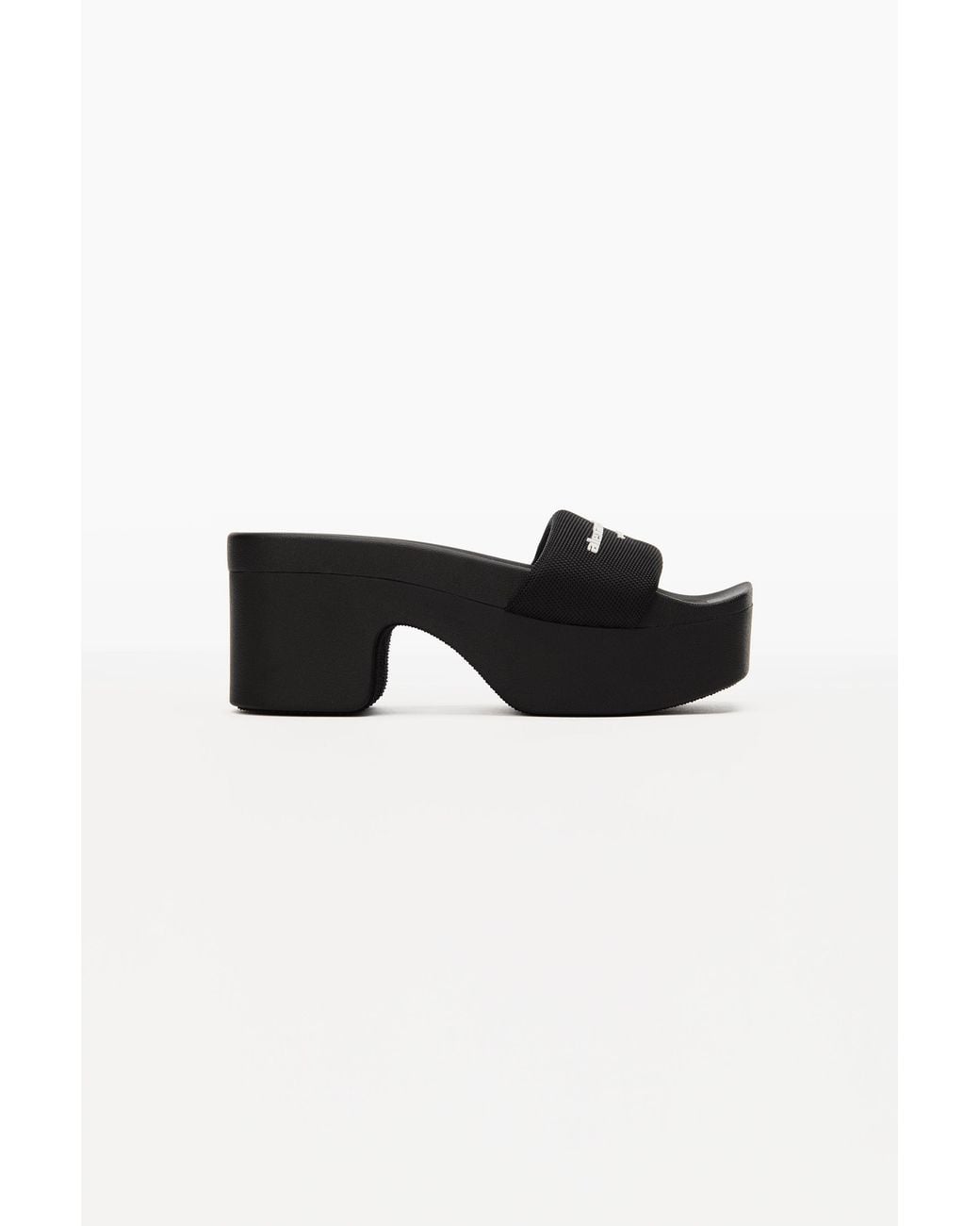 Alexander Wang Black 85Mm Platform Slide