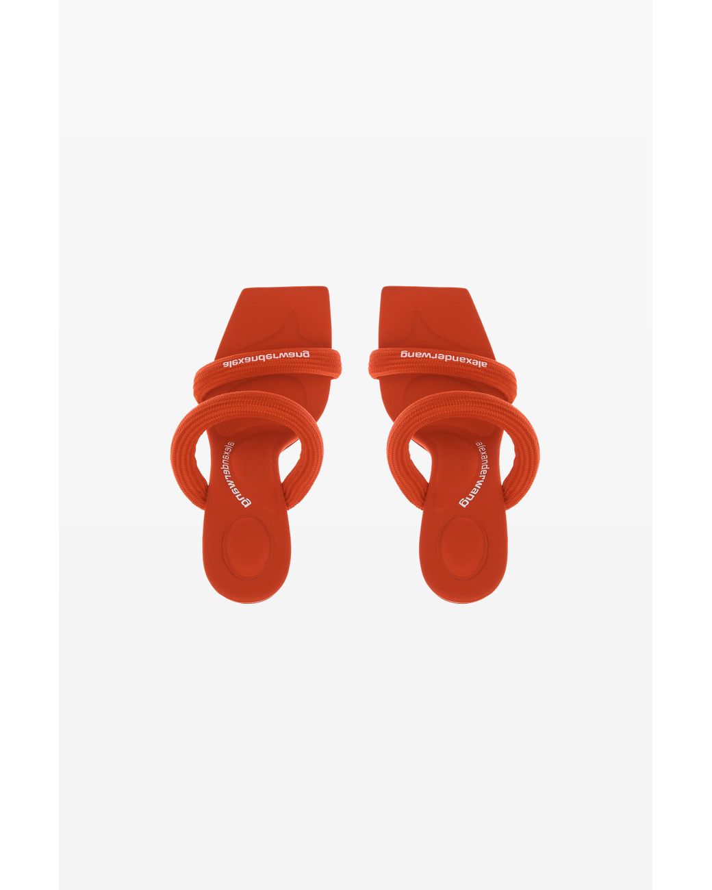 Alexander Wang Julie 105mm Nylon Tubular Sandal in Red | Lyst