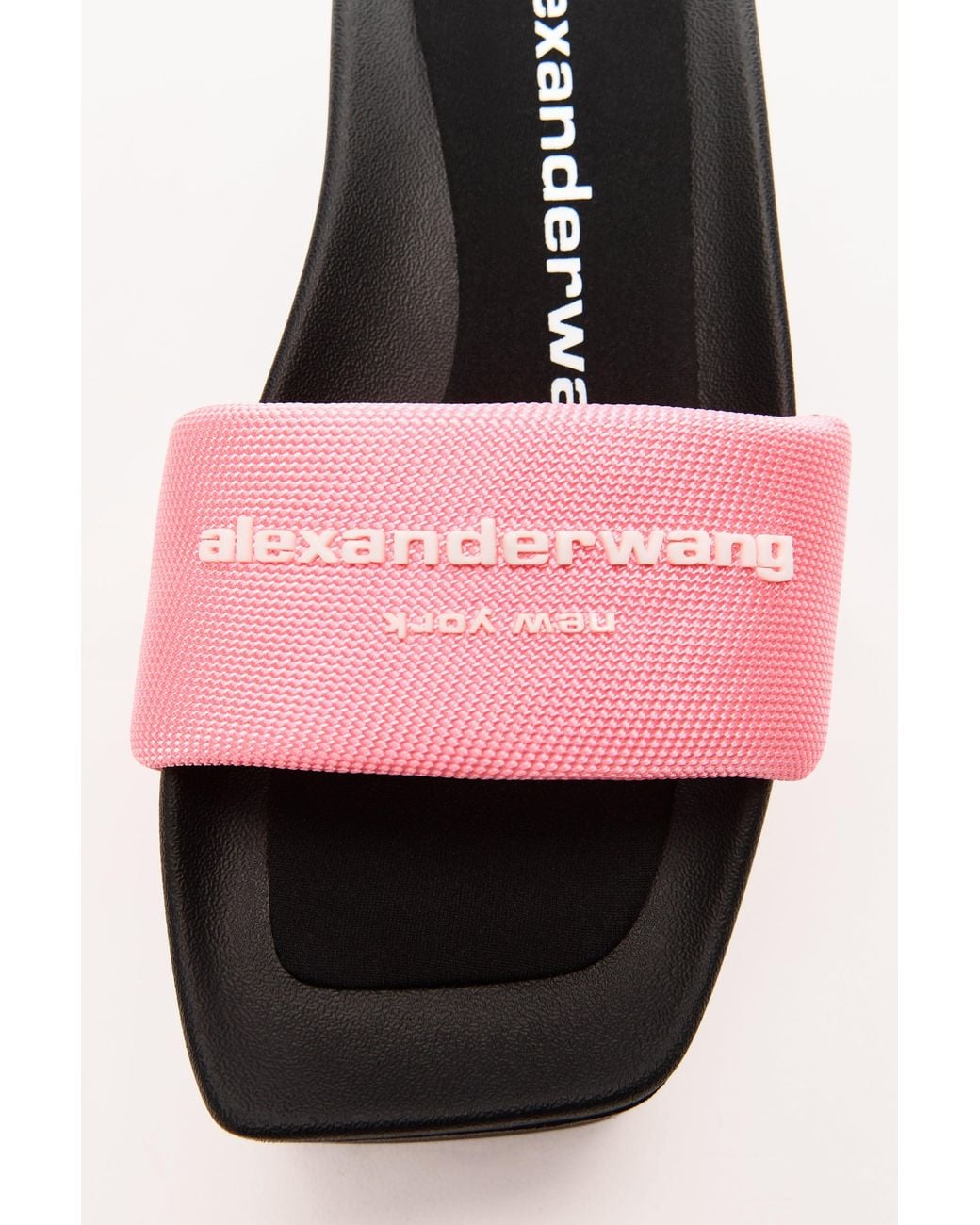 Alexander Wang Black 85Mm Platform Slide