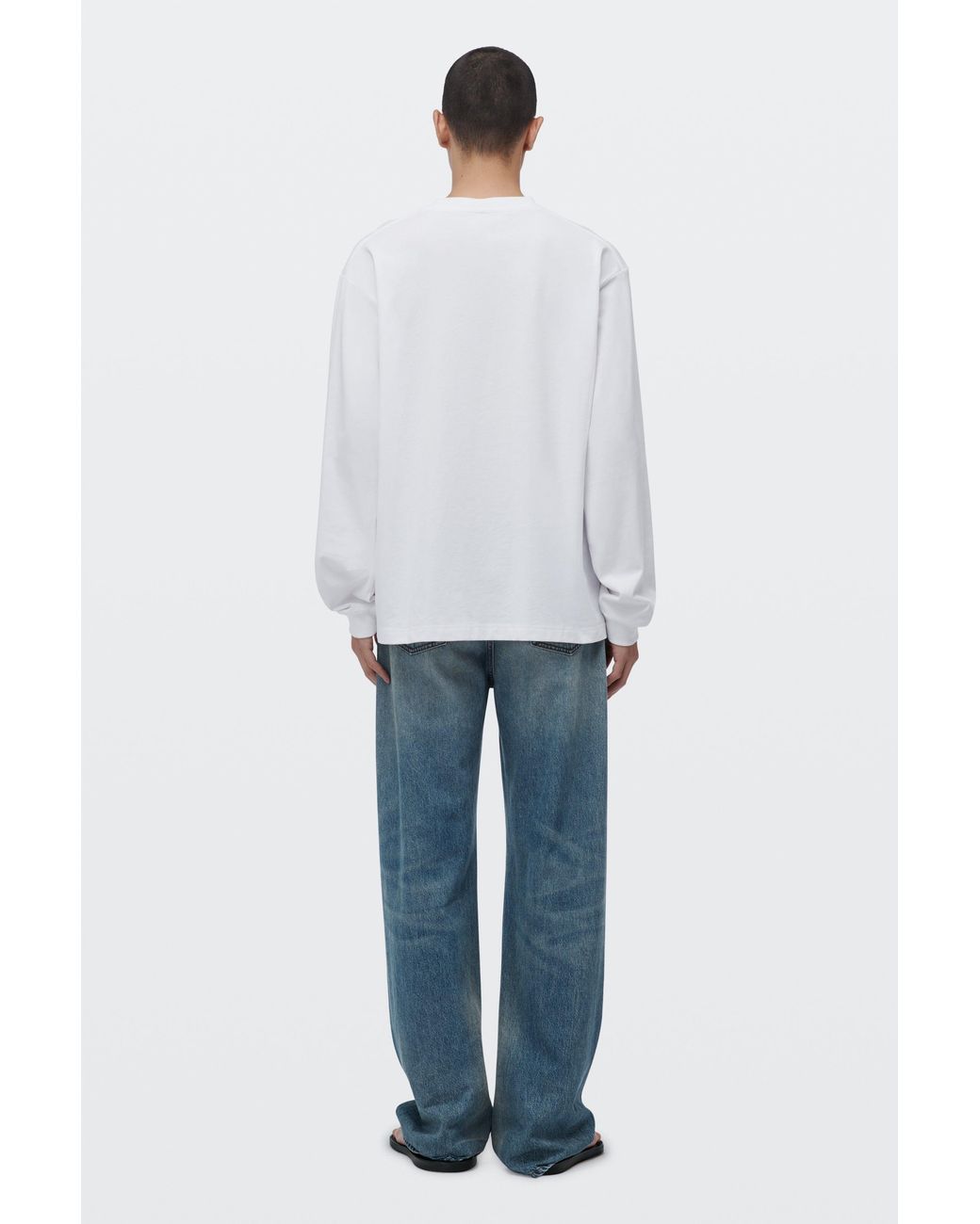 Alexander Wang Black Logo Graphic Long Sleeve Tee