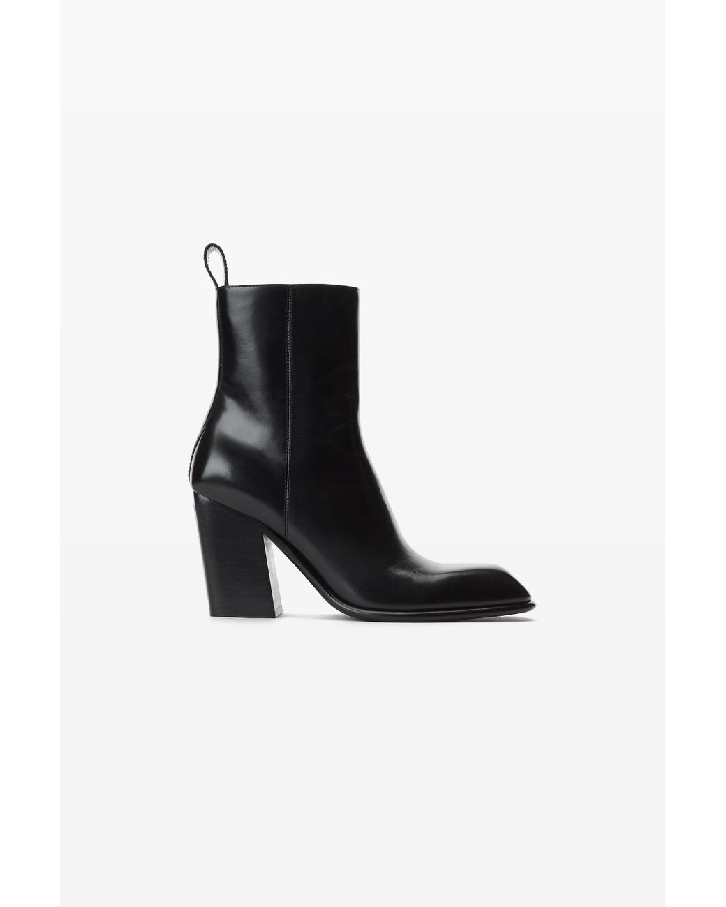 Alexander Wang Throttle 95mm Ankle Boot In Leather in Black | Lyst