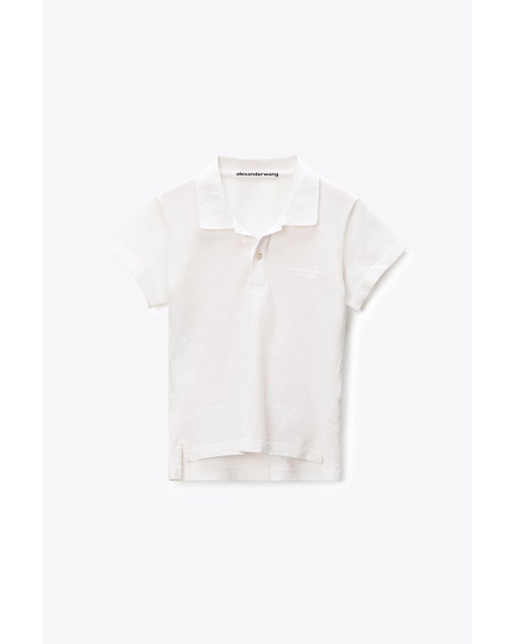 Alexander Wang Pink Crystal Hotfix Polo
